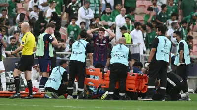 إصابة خطيرة لمهاجم جوهر الماليزي ديسلفا بعد احتكاك مع مجرشي في دوري أبطال آسيا