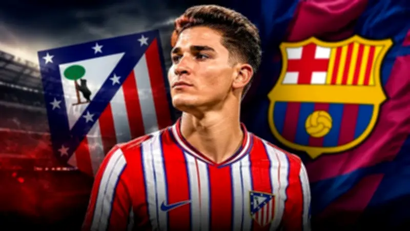 برشلونة يقدم عرضاً رسمياً لضم جوليان ألفاريز من أتلتيكو مدريد مقابل 100 مليون يورو