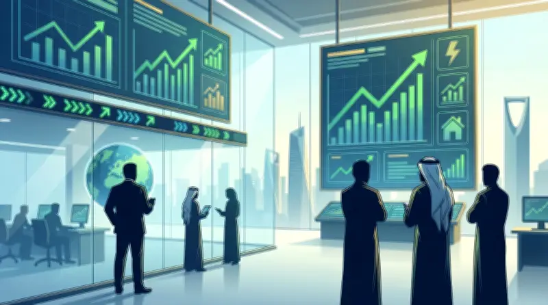 المؤشر السعودي يغلق مرتفعًا 26 نقطة بتداولات 4.6 مليار ريال وصعود 144 شركة