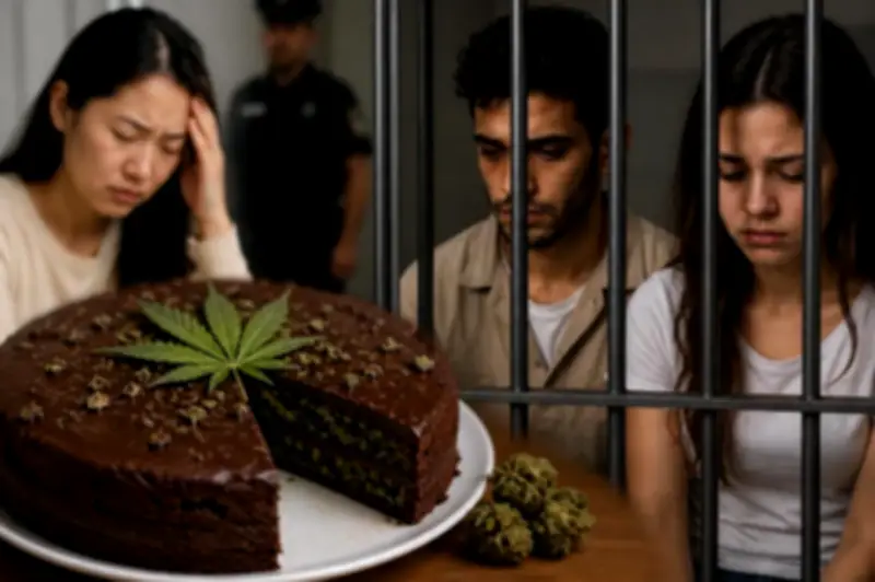 سجن موظف فندق وفتاة برازيلية 3 سنوات بتهمة تورتة الحشيش