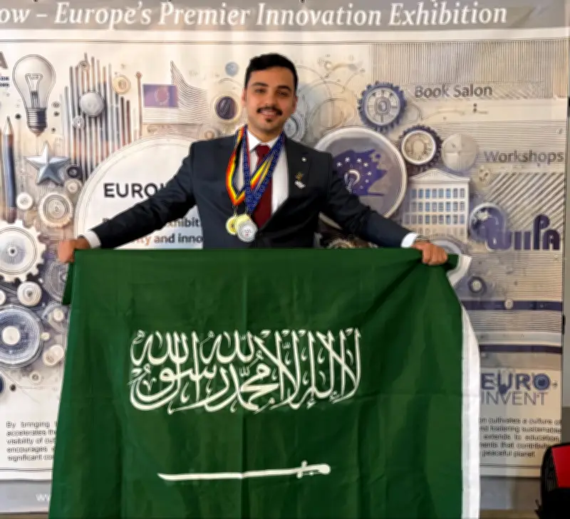 المبتكر السعودي تركي العنزي يحصد 3 جوائز ذهبية في معرض Euroinvent برومانيا