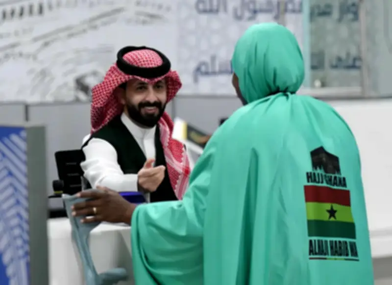جوازات مطار الأمير محمد بن عبدالعزيز تستقبل أولى رحلات الحجاج من غانا