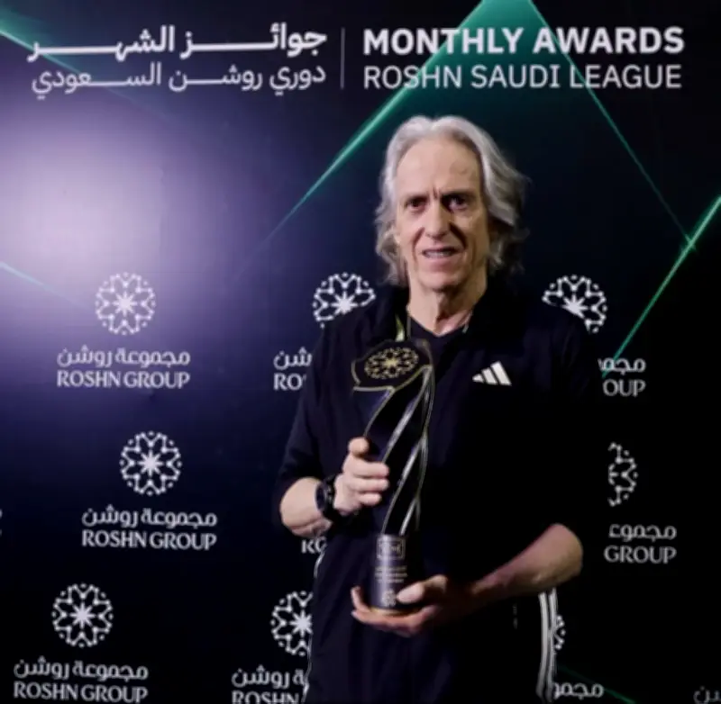 جورجي جيسوس يتوج بجائزة أفضل مدرب لشهر أبريل في دوري روشن