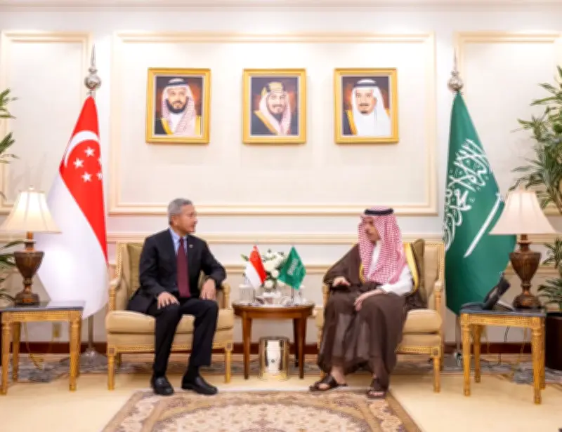 وزير الخارجية السعودي يستقبل نظيره السنغافوري في جدة