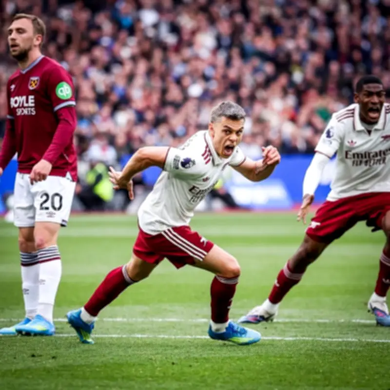 أرسنال يقترب من لقب الدوري الإنجليزي بفوز صعب على وست هام