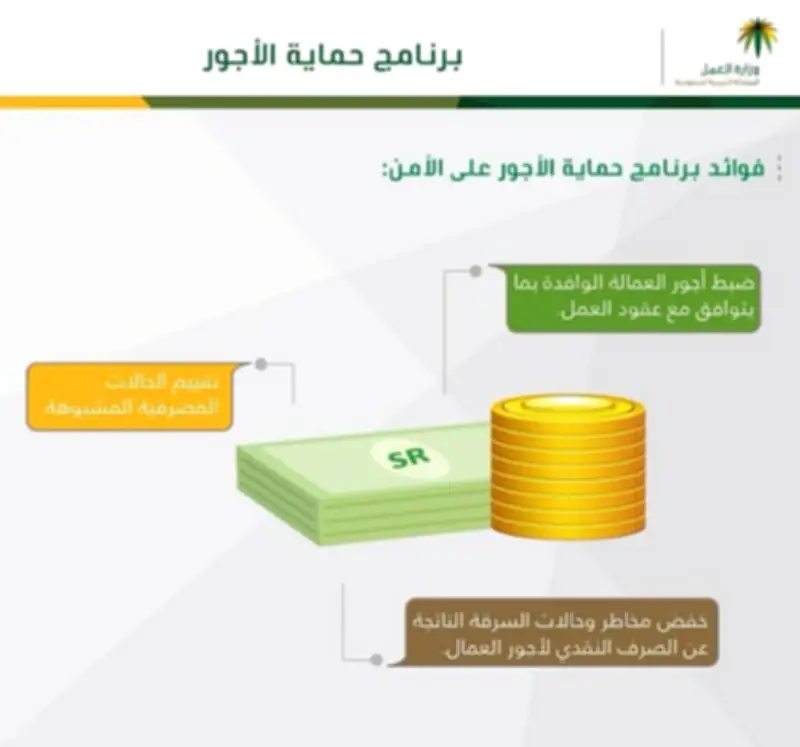وزارة الموارد البشرية تذكر بفوائد برنامج حماية الأجور على أمن العمال