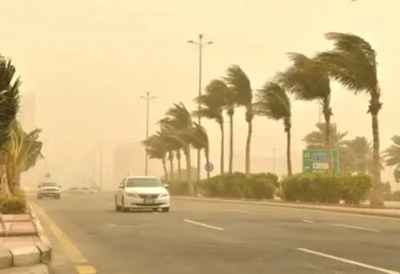 الرياض تشهد رياحاً نشطة وتدنياً في الرؤية حتى السادسة مساءً