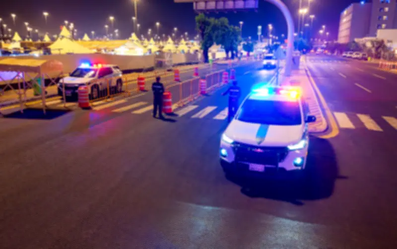 المرور يمنع دخول المركبات غير المصرح لها إلى المشاعر المقدسة بالصور