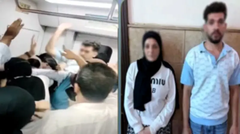 خلاف على مقعد بمترو القاهرة يتحول لمشاجرة بعربة السيدات