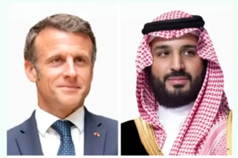 ولي العهد السعودي والرئيس الفرنسي يبحثان تعزيز الأمن الإقليمي