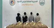 القبض على 4 إثيوبيين لتهريب 180 كجم من القات في جازان