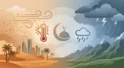 طقس عيد الأضحى: أتربة ورياح نشطة وأمطار رعدية والحرارة تصل 46 مئوية