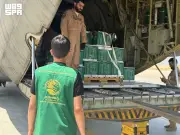 وصول الطائرة الإغاثية السعودية الـ84 إلى العريش لدعم غزة