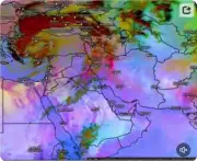 عاصفة غبارية غير معتادة تجتاح الشرق الأوسط بسبب منخفض جوي عميق