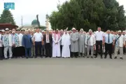 سفير المملكة يودع أول فوج من حجاج قرغيزستان في مطار أوش