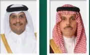 وزيرا خارجية السعودية وقطر يبحثان التطورات الإقليمية