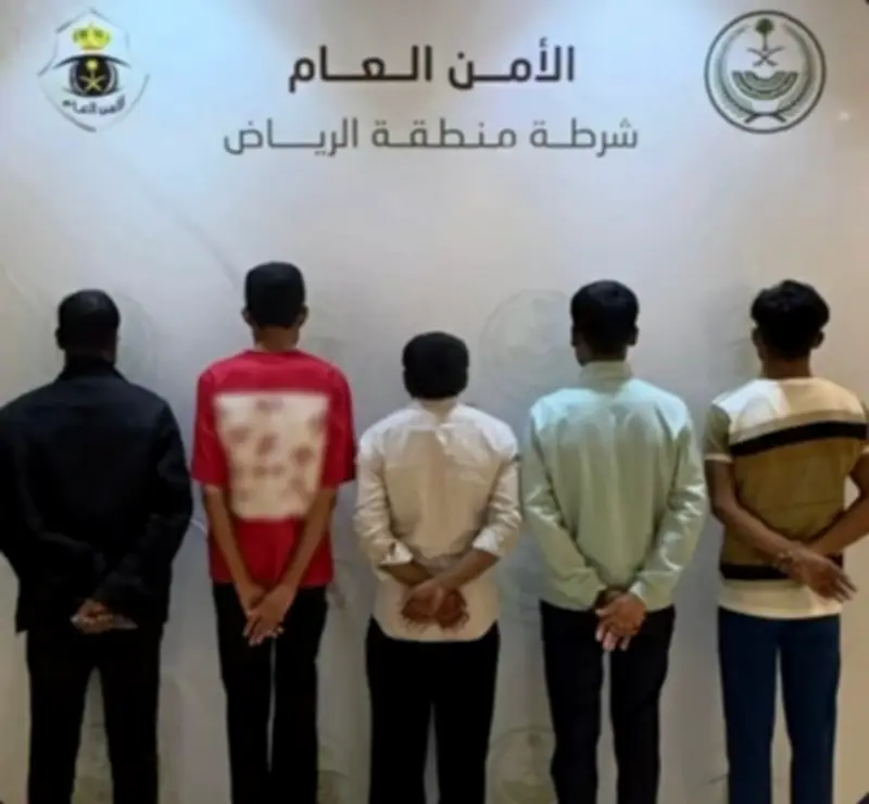 شرطة الرياض تضبط 5 مقيمين بتهمة التسول