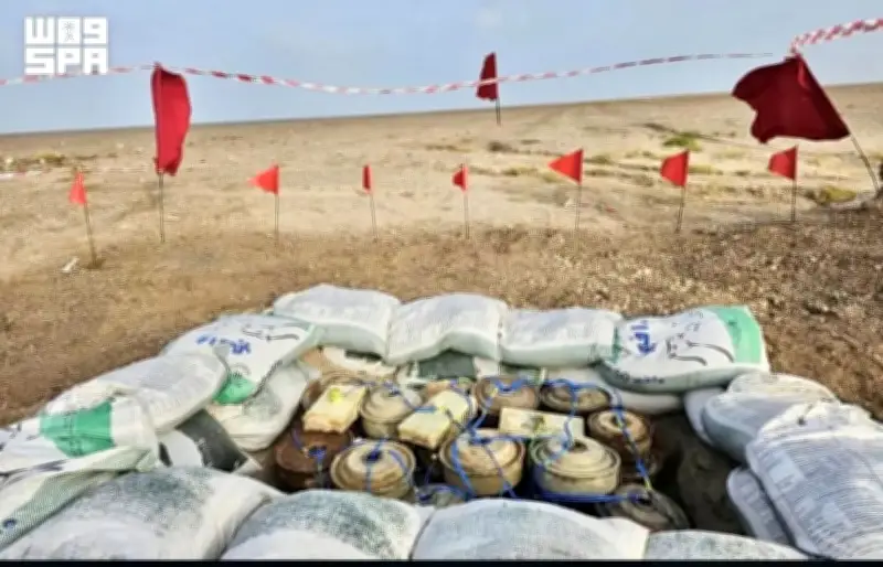 مشروع مسام ينتزع 798 لغماً وذخيرة غير منفجرة في اليمن خلال أسبوع