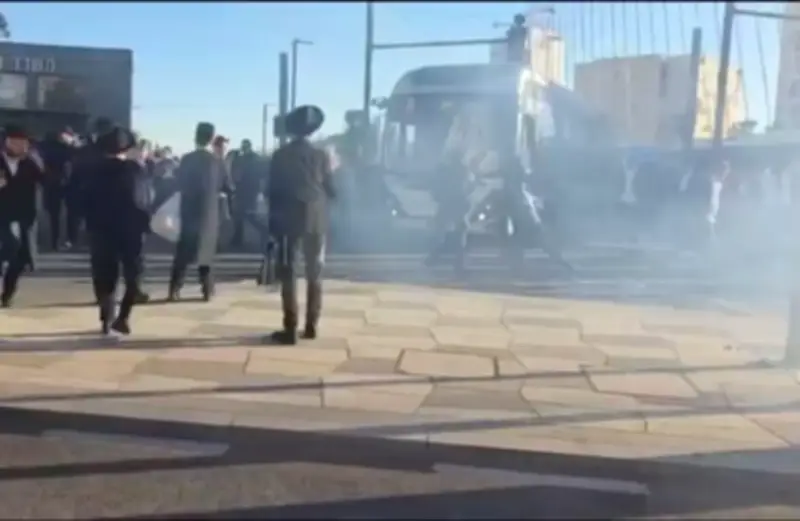 مواجهات عنيفة بين شرطة إسرائيل والحريديم احتجاجاً على التجنيد الإلزامي
