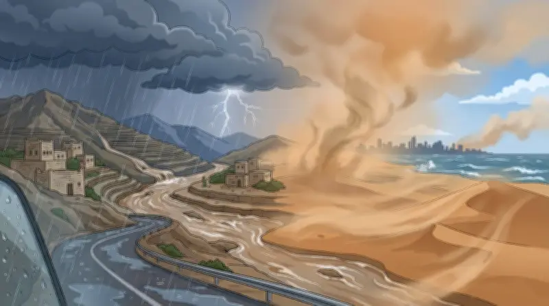 أمطار غزيرة وسيول متوقعة على مرتفعات جازان وعسير والباحة ومكة