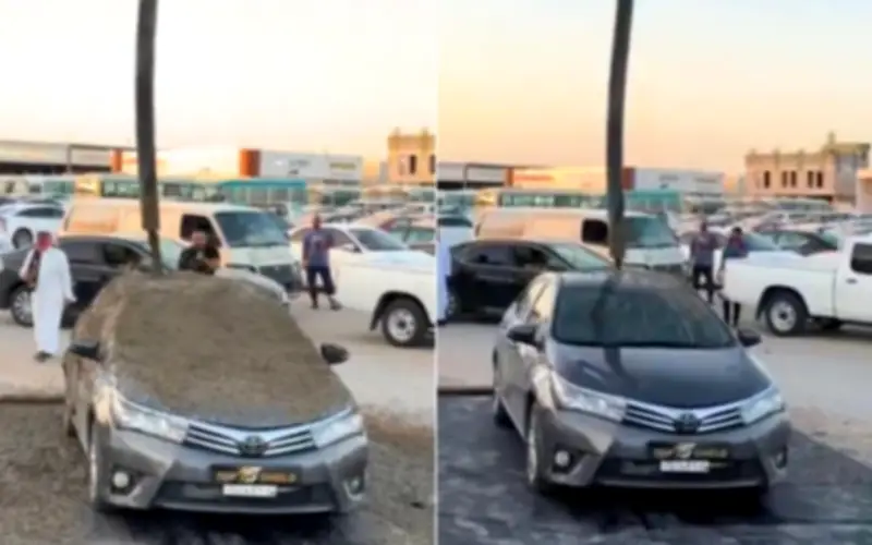 شركة تثير جدلاً بفيديو صب الخرسانة على سيارة تويوتا لاختبار طبقة الحماية