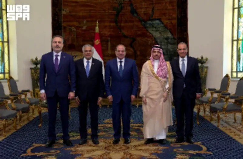 السيسي يستقبل وزراء خارجية المجموعة الرباعية في القاهرة