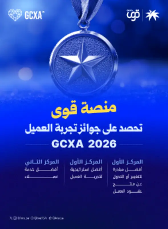 منصة قوى تحصد ثلاث جوائز في جوائز تجربة العميل GCXA 2026