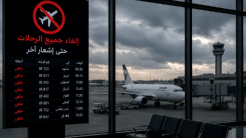 تضارب التصريحات الإيرانية حول تعليق الرحلات الجوية وسط تصعيد عسكري