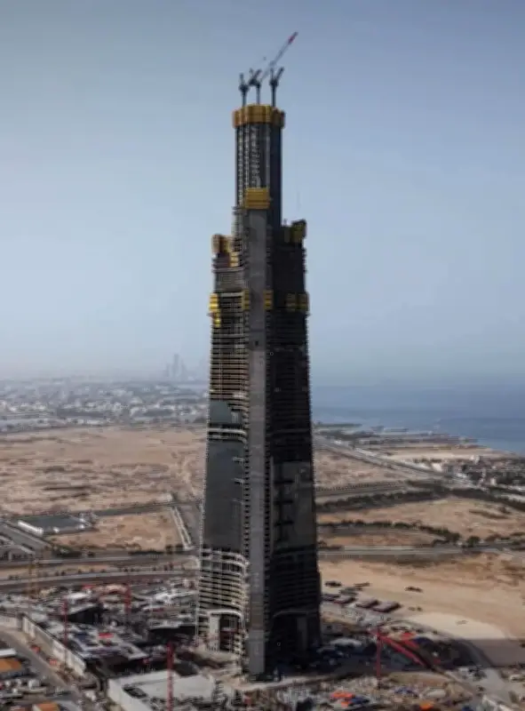 برج جدة: 4 أمتار أسبوعياً و167 طابقاً بحلول أغسطس 2028