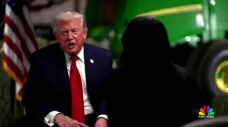 ترامب يهاجم مذيعة NBC ويغادر المقابلة على الهواء