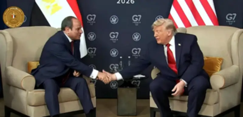 ترمب والسيسي يبحثان العلاقات الثنائية وملف المياه بقمة السبع