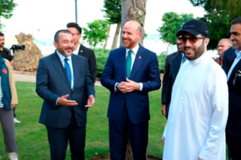 تركي آل الشيخ يلتقي نجل أردوغان خلال زيارته لتركيا
