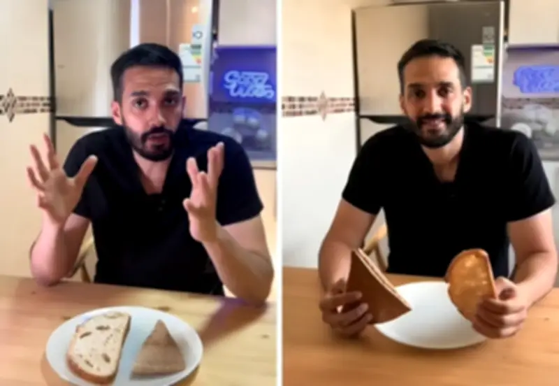 فيديو يكشف الفرق بين شريحة خبز الساوردو وخبز البر