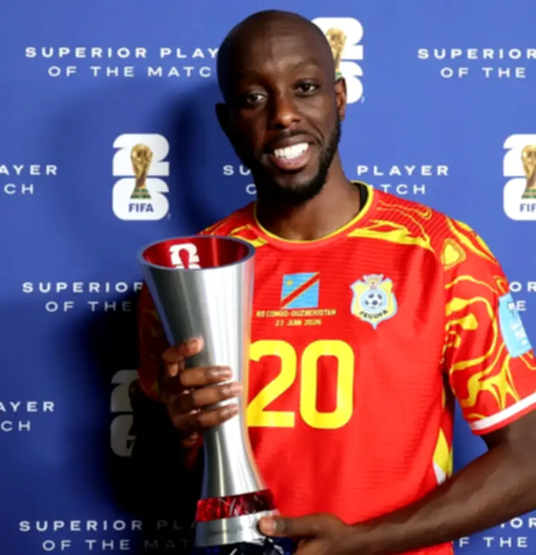 يوان ويسا أول لاعب يسجل أول هدفين للكونغو في كأس العالم