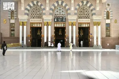 117 ألف متر مربع من رخام ثاسوس تعزز نظام التبريد في المسجد النبوي