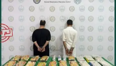 القبض على مواطنين لترويجهما 39 كجم من الحشيش بجازان