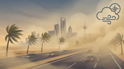 الرياح النشطة تثير الأتربة وتحد من الرؤية في الشرقية حتى السابعة مساءً