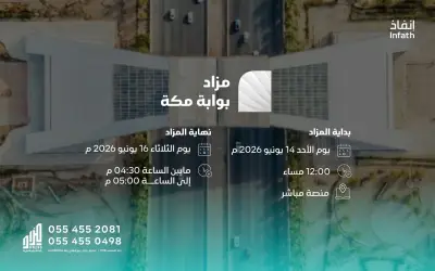 مزاد بوابة مكة يطرح أراضٍ خام وزراعية بمساحات كبيرة في مكة والجموم