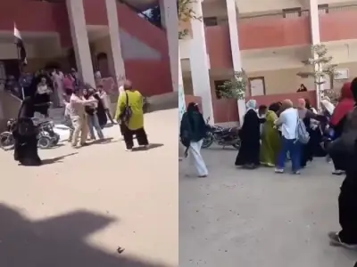بالفيديو: أولياء أمور يعتدون على معلمة في مصر لرفضها الغش