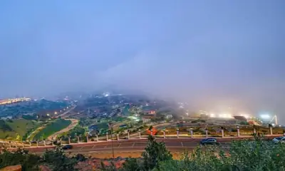 الضباب يزين مرتفعات الباحة في الصيف ويجذب الزوار