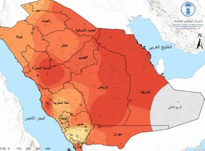 يوليو الأكثر حرارة في السعودية: بيانات 40 عامًا تكشف التفاصيل