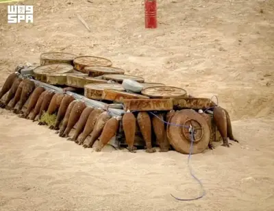 مسام ينزع 2164 لغماً في اليمن خلال أسبوع ويرفع الإجمالي إلى 571 ألفاً