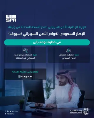 الهيئة الوطنية للأمن السيبراني تطلق النسخة المحدثة من إطار سيوف