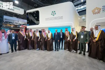 افتتاح الجناح السعودي في معرض يوروساتوري 2026 للدفاع والأمن بباريس