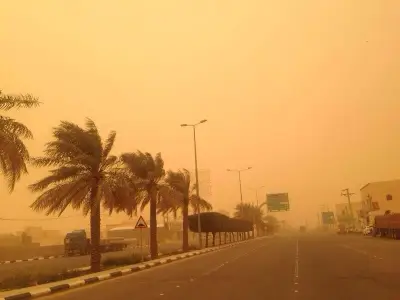 الأرصاد يحذّر من رياح شديدة تضرب حائل وتُقلّص الرؤية