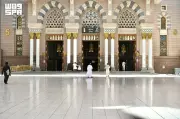 رخام تاسوس الأبيض: عنصر معماري وتبريد طبيعي في المسجد النبوي