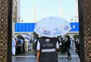 تجمع المدينة الصحي يوزع مستلزمات وقائية لضيوف الرحمن في المسجد النبوي