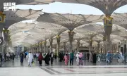 أعمال تفويج الحجاج بالمدينة المنورة واستقبال المعتمرين الجدد