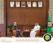 البديوي يودع سفيرة السويد ويشيد بجهودها في تعزيز العلاقات الخليجية