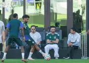 وزير الرياضة يشهد تدريب الأخضر الأخير قبل مواجهة الأوروغواي